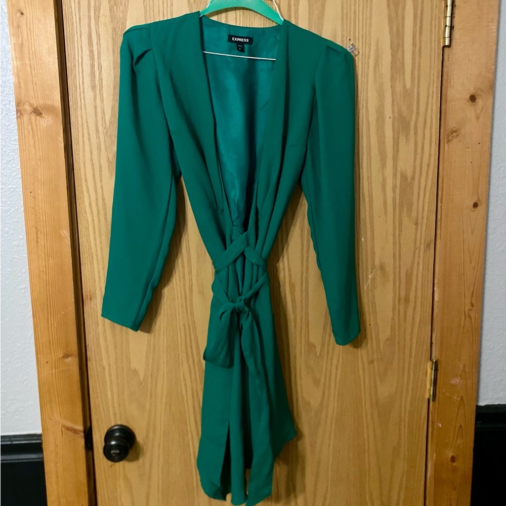 Express Vibrant Green dress